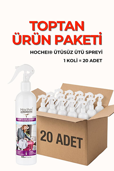 Hochei TOPTANCI PAKETİ Ütüsüz Ütü Spreyi 400 ml x 20 ADET