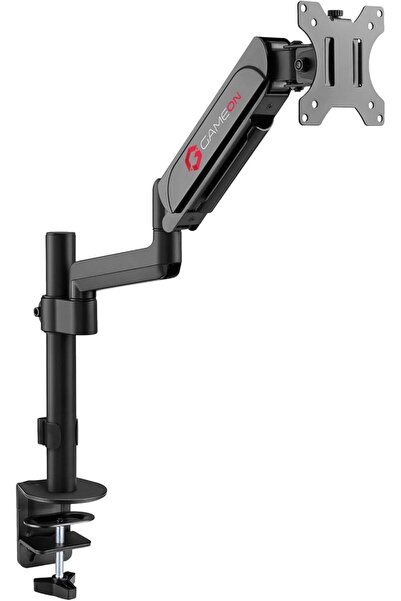 GAMEON Pole-Mounted Gas Spring Single Monitor Arm, Stand and Mount for Gaming...