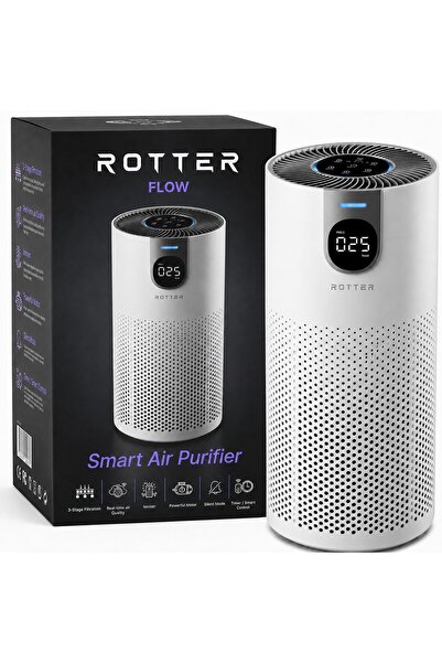 ROTTER Καθαριστής αέρα FLOW με φίλτρο HEPA και ιονισμό, CADR 180-250 m3/h, 15...