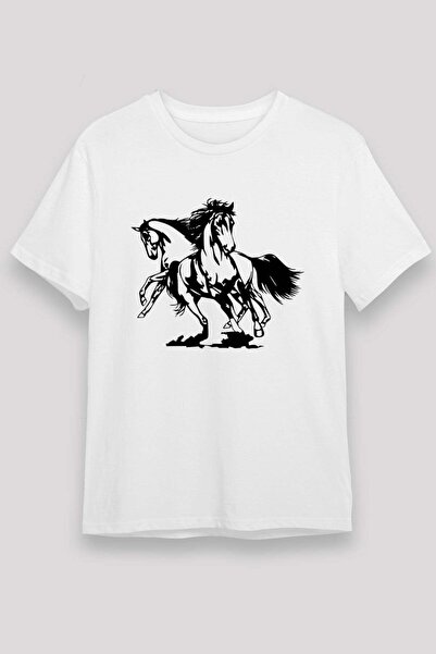Darkhane Horse White Unisex T-Shirt T-Shirt