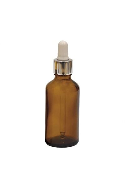 Bottle Flacon de chihlimbar cu pipetă, capac argintiu pentru pipetă/cauciuc a...