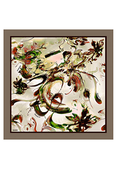 Arancia Beige 90X90 Silk Twill Scarf