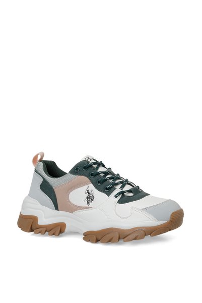 U.S. Polo Assn. Pantofi sport albi pentru femei TRACKY