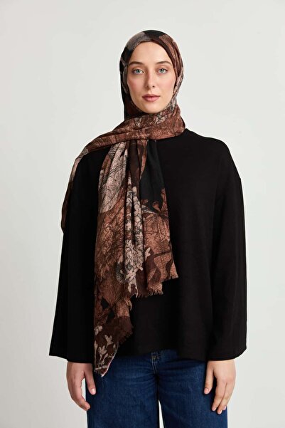 Modakaşmir Floral Vintage Pattern Aya Kras Shawl