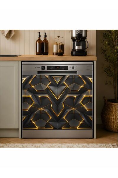 Laputa Tükkan Dishwasher Sticker 70X70 cm Gold Triangle I Model 32