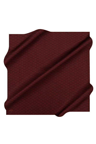 Aker Bordo 90X90 İpek Krep Saten Eşarp