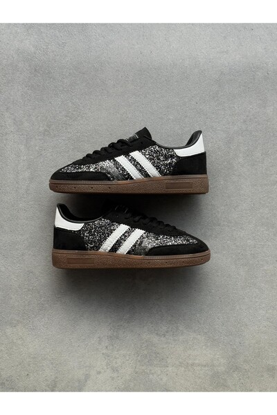 caps Siyah Gümüş Sim Detay Spez Sneaker