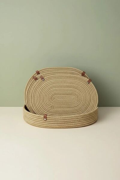 Comfort Craft Set of 6 Oval Vegan American Serving and Multi-Purpose Bread Ba...