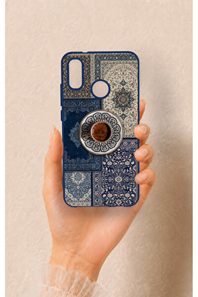 Vip Case Huawei P20 Lite Uyumlu Türk Kahvesi ve Kilim Desenli Silikon Kılıf