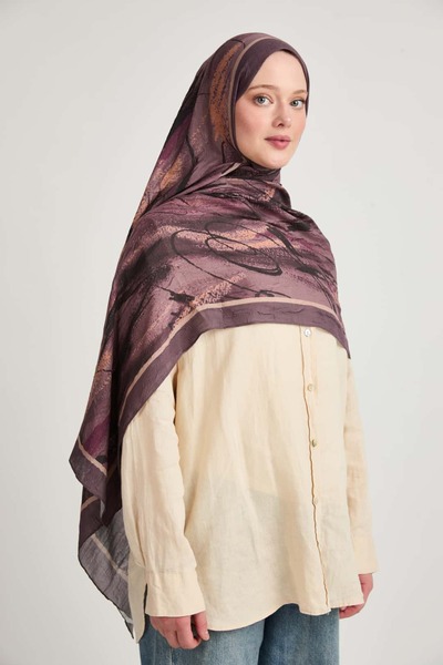 Modakaşmir Canvas Pattern Liva Modal Shawl