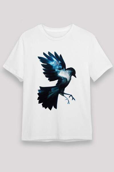 Darkhane Bird White Unisex T-Shirt T-Shirt