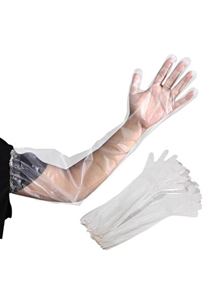 Bukela 5 Pcs Long Disposable Gloves, Waterproof Durable Arm Gloves, Multi‑Pur...