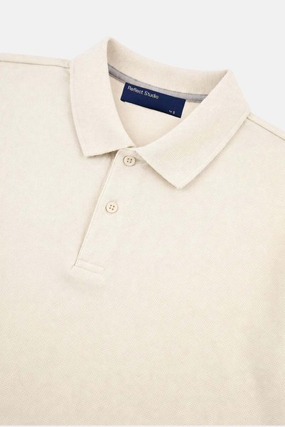 Reflect Studio Basic Polo T-shirt - Ekru