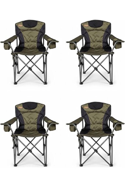 Kılıçaslan Camp Madfox 4'lü Alphaback R108 Katlanır Kamp Sandalyesi Shadow Moss