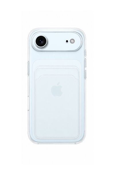 Mopal حافظة سيليكون شفافة متوافقة مع iPhone 17 Air مع حامل للبطاقات |   سلسلة...