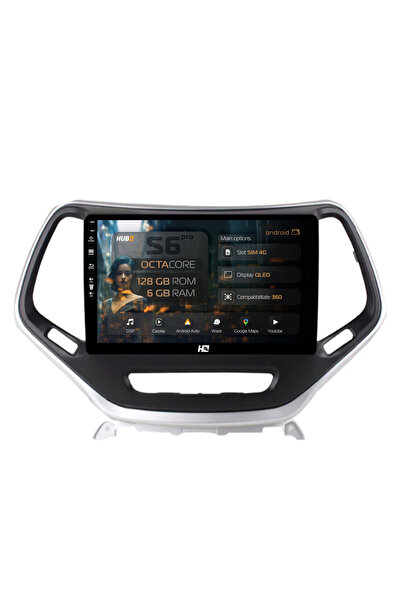 HUB64 Navigație Android Jeep Grand Cherokee (2015+), 10.1 inch, 6GB RAM, CarP...