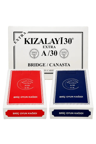 kızılayı Kızılay A/30 Briç İskambil Oyun Kağıdı 12’li