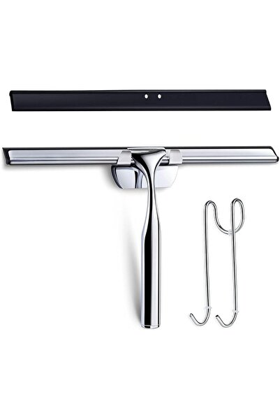 GENERAL PSKIES Shower Squeegee Stainless Steel Shower Wiper Shower Scraper Wi...