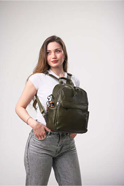 ÇÇS 18470 Kadın Sırt Çantası STD YEŞİL