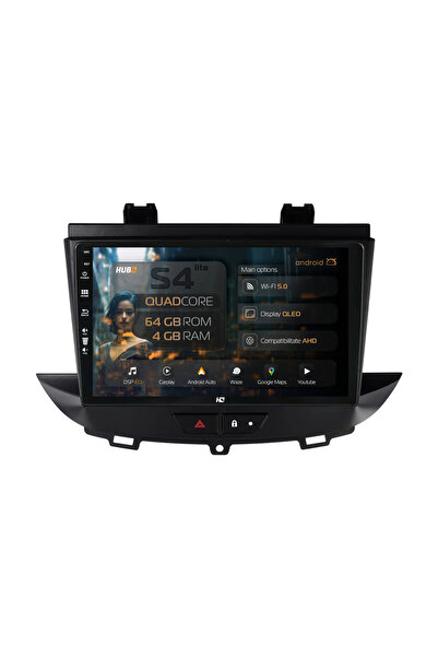 HUB64 Σύστημα πλοήγησης Android για Opel Grandland X / Opel Crossland X (2017...
