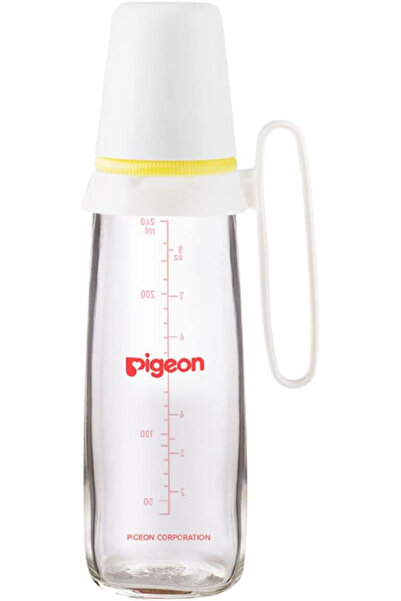 Generic Brand Pigeon Slim Neck Glass Bottle, White Cap With Handle, Ultra-Sof...