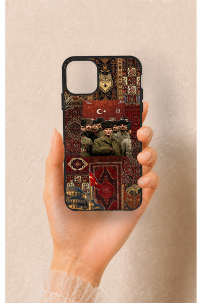 Vip Case حافظة سيليكون متوافقة مع هاتف iPhone 11 Pro Max بنمط بوزكورت وأتاتورك