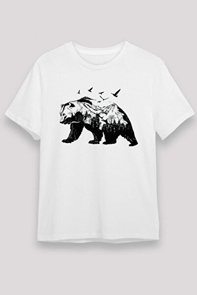 Darkhane Bear White Unisex T-Shirt T-Shirt