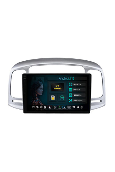 HUB64 Navigatie Android Hyundai Accent (2006-2011), 9.5 inch, 8GB RAM, CarPla...