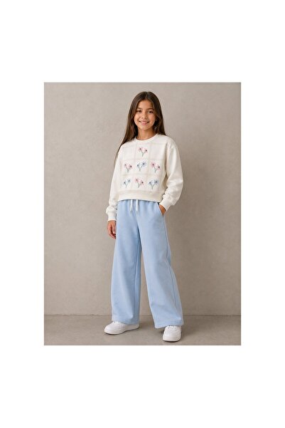 JABBER Kiz Kabarik Flower Printed Tracksuit Set