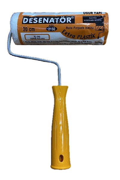 İzmir Fırça Painting Set 6 Pieces - Painter's Set - Complete Set - Roller 20 cm - Roller 10 cm Brush Tape Cover Painter's Set Cleaning Cloth