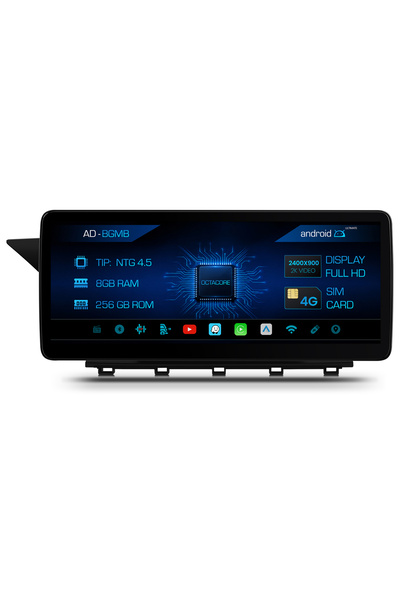 HUB64 Андроид навигация за Мерцедес Бенц GLK X204 (2013-2015), NTG 4.5, 12.3 ...