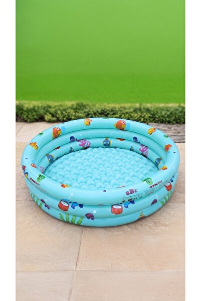 jonaeinah 3 Layers Water Pattern Green Color Round Baby Swimming Pool Jr-100Gr