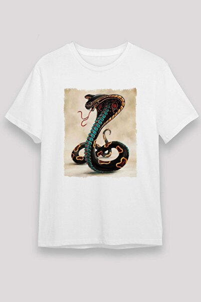 Darkhane Snake White Unisex T-Shirt T-Shirt