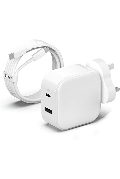 GENERAL شاحن USB-C بقوة 65 واط بتقنية GaN متوافق مع آيفون وسامسونج ولينوفو وإ...