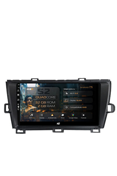 HUB64 Navigație Android Toyota Prius (2009-2014), 9 inch, 2GB RAM, CarPlay și...