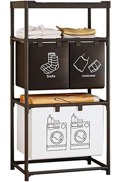GENERAL Laundry Hamper, Laundry Basket with 4 Removable Laundry Sorter Bags f...