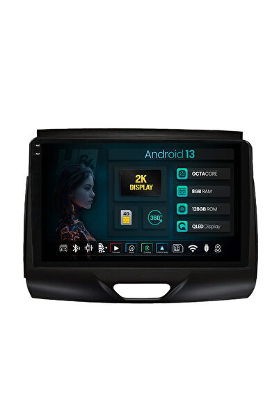 HUB64 Navigație Android Ford Ranger (2015-2018), 9,5 inch, 8GB RAM, CarPlay ș...