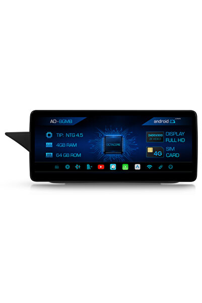 HUB64 Navigatie Android Mercedes Benz E-Class W212 (2013-2014), NTG 4.5, 12.3...