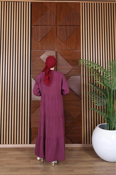 FRESH FASHION Modal Mango Solid Color Summer Dress (1St Size:38-40-42--- (2Nd Size: 44-46-48) Size Fits All Height:140 cm