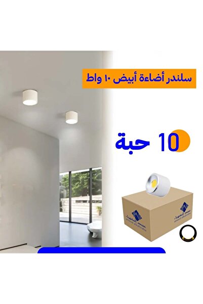 best power سبوت سلندر باللون الأبيض بقدرة 10 واط للممر من