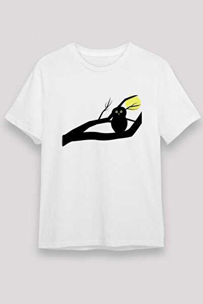 Darkhane Owl White Unisex T-Shirt T-Shirt