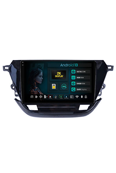 HUB64 Navigație Android Opel Corsa F (2019+), 9.5 inch, 4GB RAM, CarPlay și A...