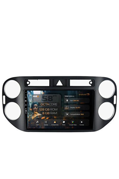HUB64 Σύστημα πλοήγησης Android Volkswagen Tiguan (2008-2010) / VW Golf 5 Plu...