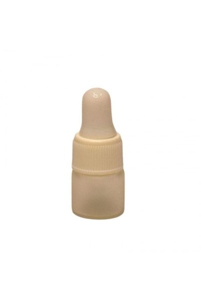 OEM Sticlă albă mată cu pipetă, capac de pipetă din cauciuc alb, 1ml