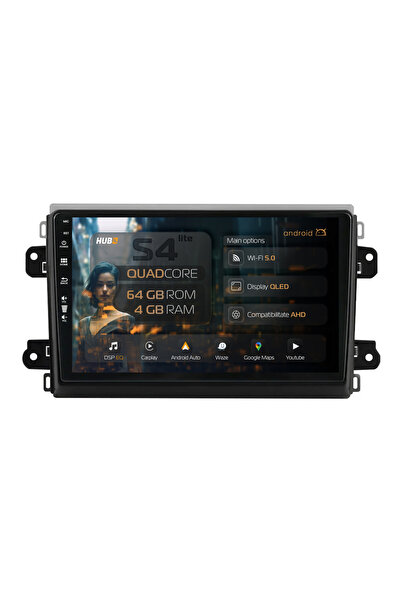 HUB64 Navigatie Android Fiat Ducato 2022+, 9 inch, 4GB RAM, CarPlay si Androi...
