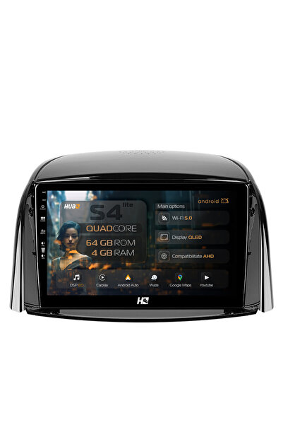 HUB64 Navigatie Android Renault Koleos (2009-2016), 9 inch, 4GB RAM, CarPlay ...