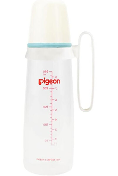 Generic Brand Pigeon Slim Neck Plastic Bottle, White Cap, Ultra Soft Silicone...