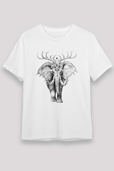 Darkhane Elephant White Unisex T-Shirt T-Shirt