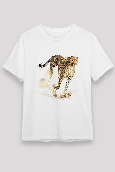 Darkhane Cheetah White Unisex T-Shirt T-Shirt
