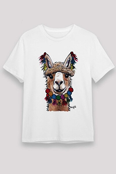 Darkhane Lama White Unisex T-Shirt T-Shirt